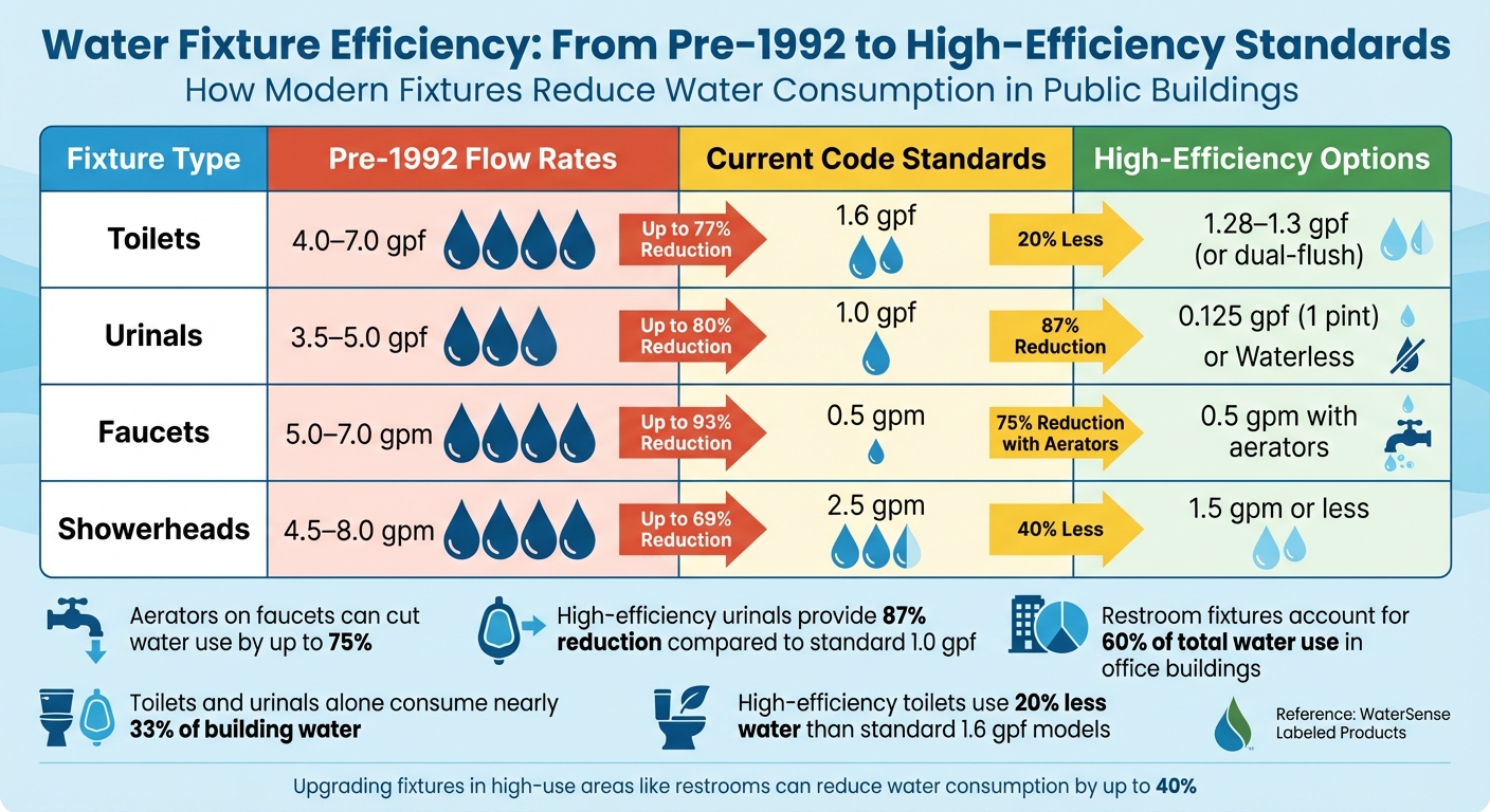 Water Fixture Efficiency Comparison: Pre-1992 vs High-Efficiency Standards