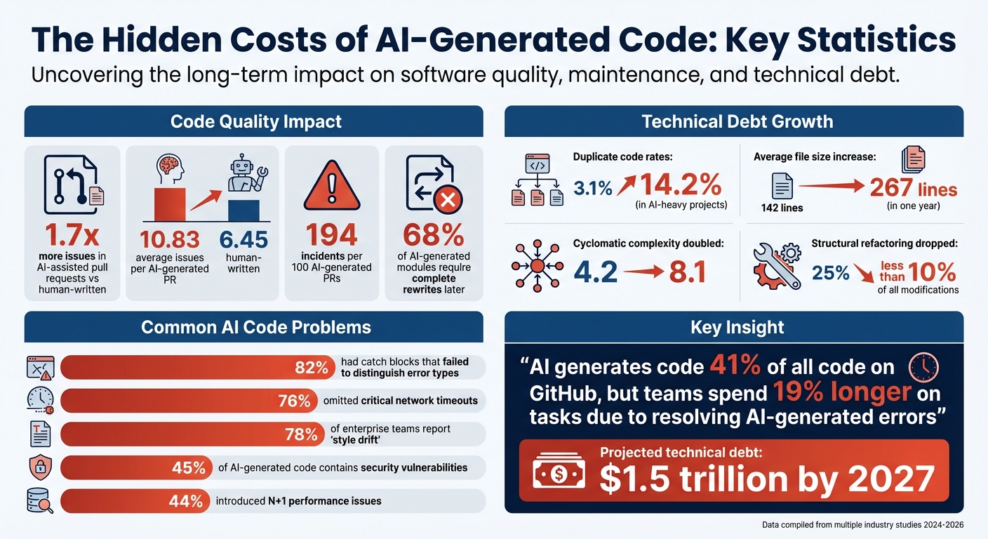 The Hidden Costs of AI-Generated Code: Key Statistics on Technical Debt and Quality Issues