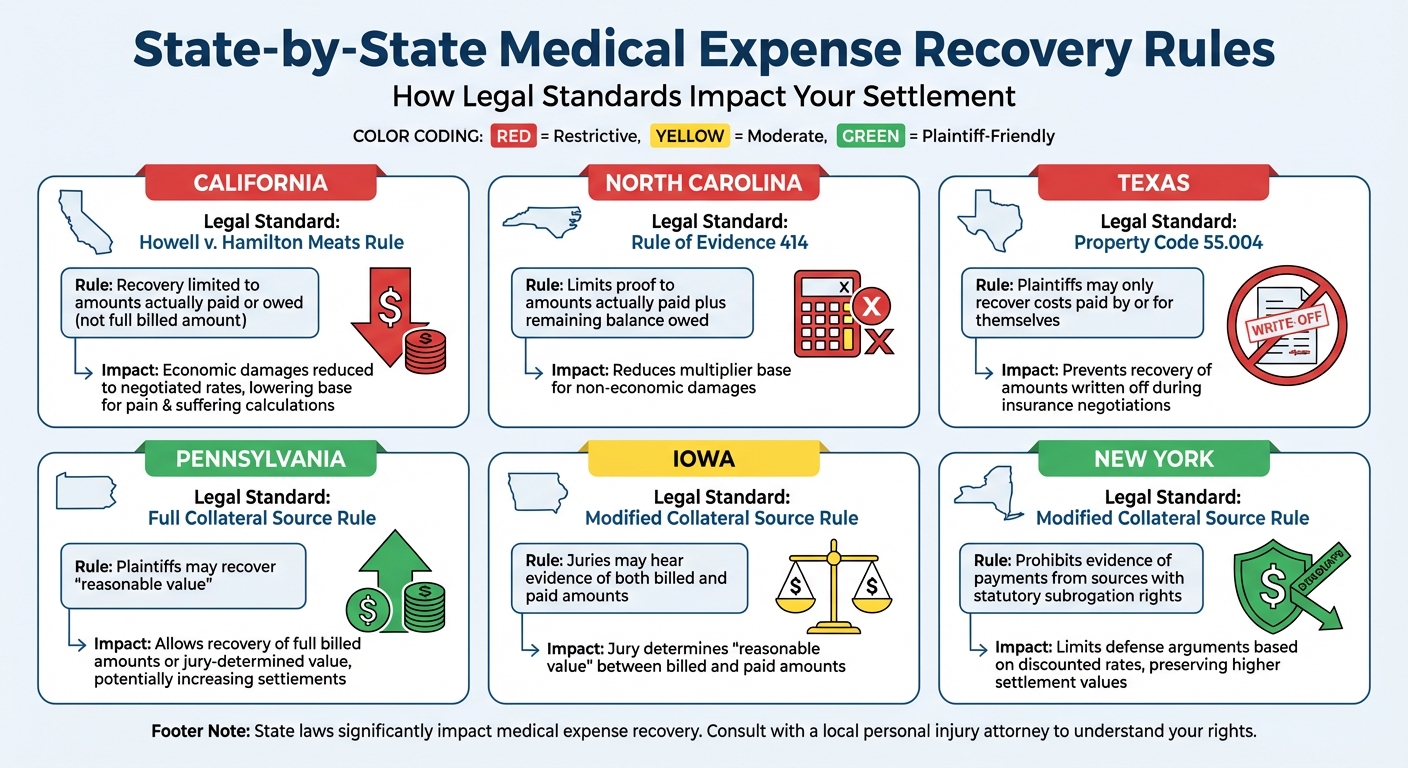 How Different States Handle Medical Expense Recovery in Personal Injury Claims