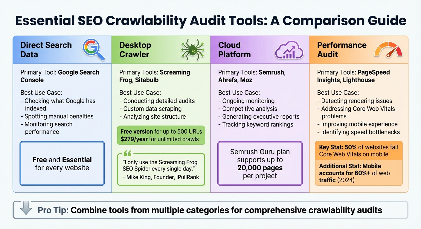 SEO Crawlability Audit Tools Comparison Guide