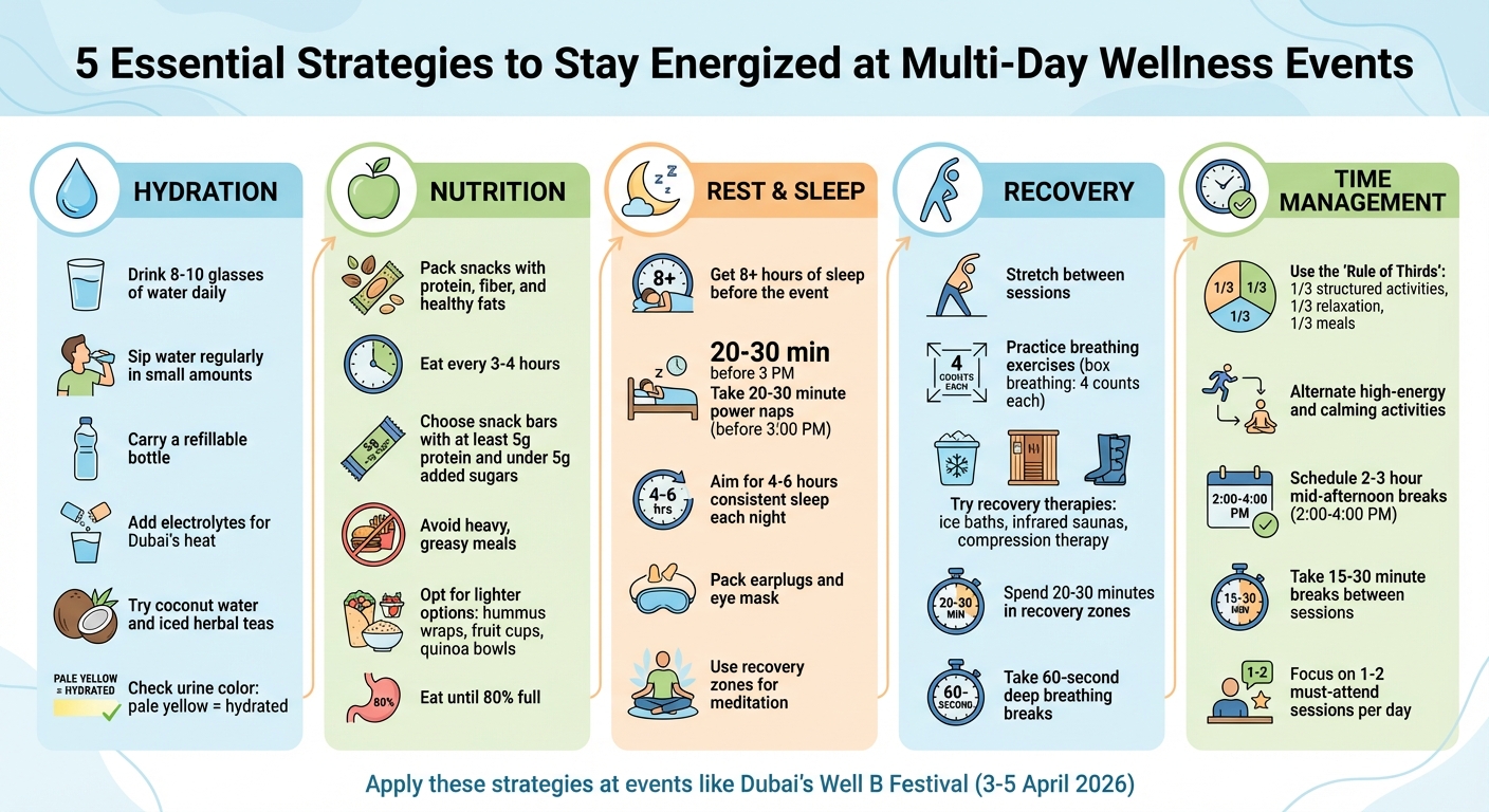 5 Essential Strategies to Stay Energized at Multi-Day Wellness Events