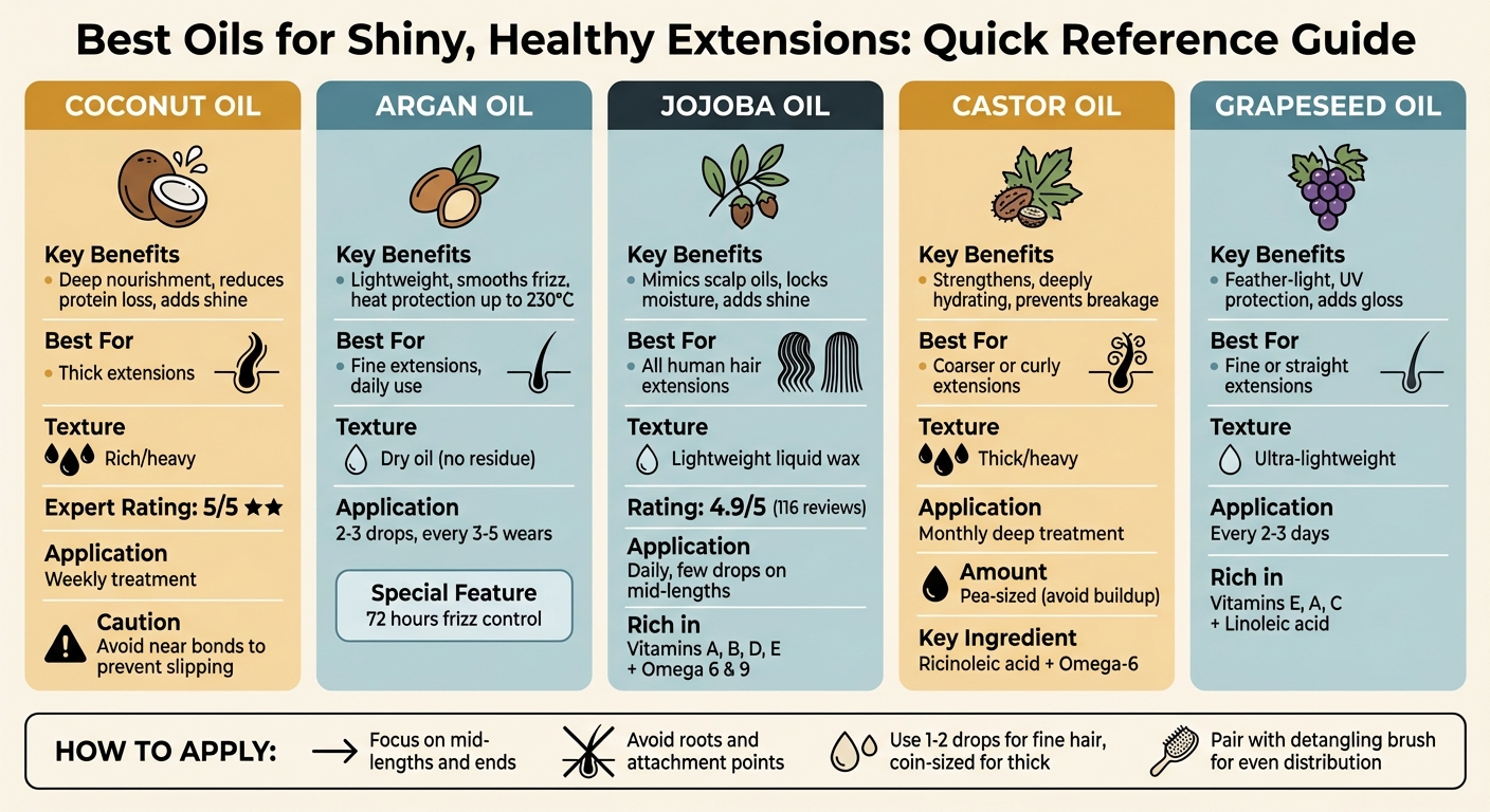 Best Hair Oils for Extensions: Quick Comparison Guide