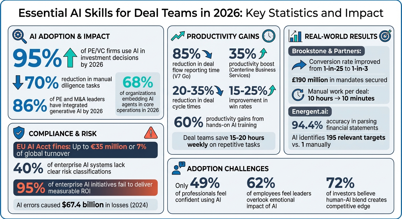 Essential AI Skills for Deal Teams in 2026: Key Statistics and Impact
