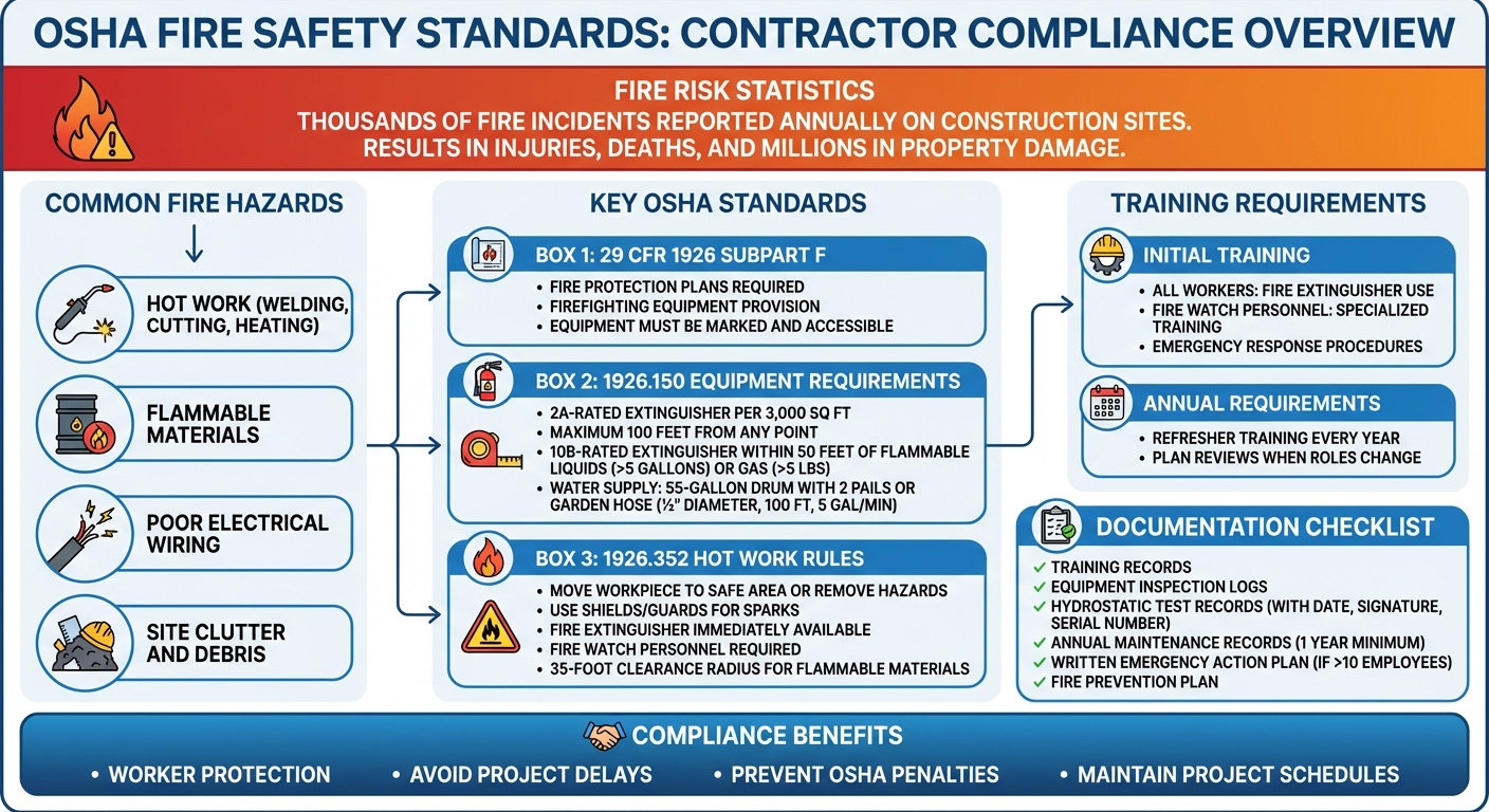 OSHA Fire Safety Compliance Checklist for Construction Contractors