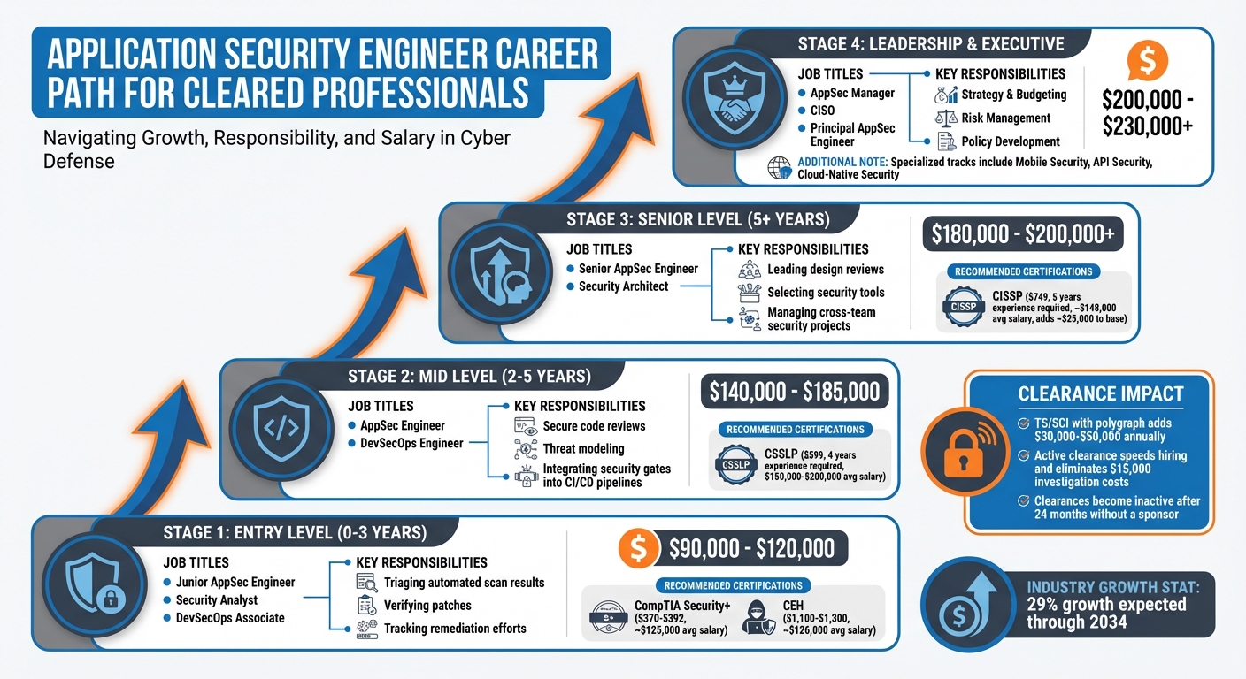 Application Security Engineer Career Path: Stages, Salaries, and Certifications