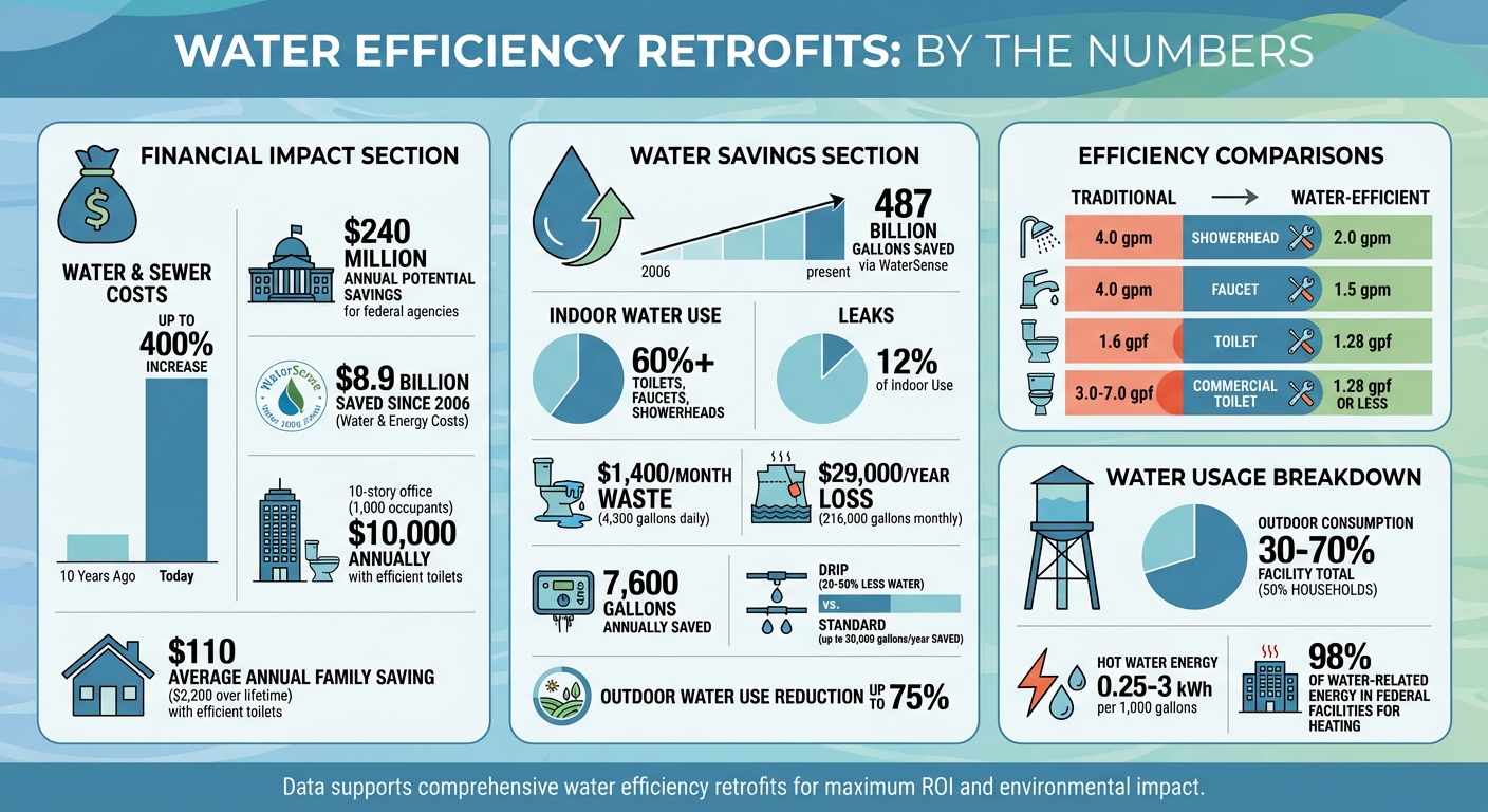 Water Efficiency Retrofit Savings and Impact Statistics