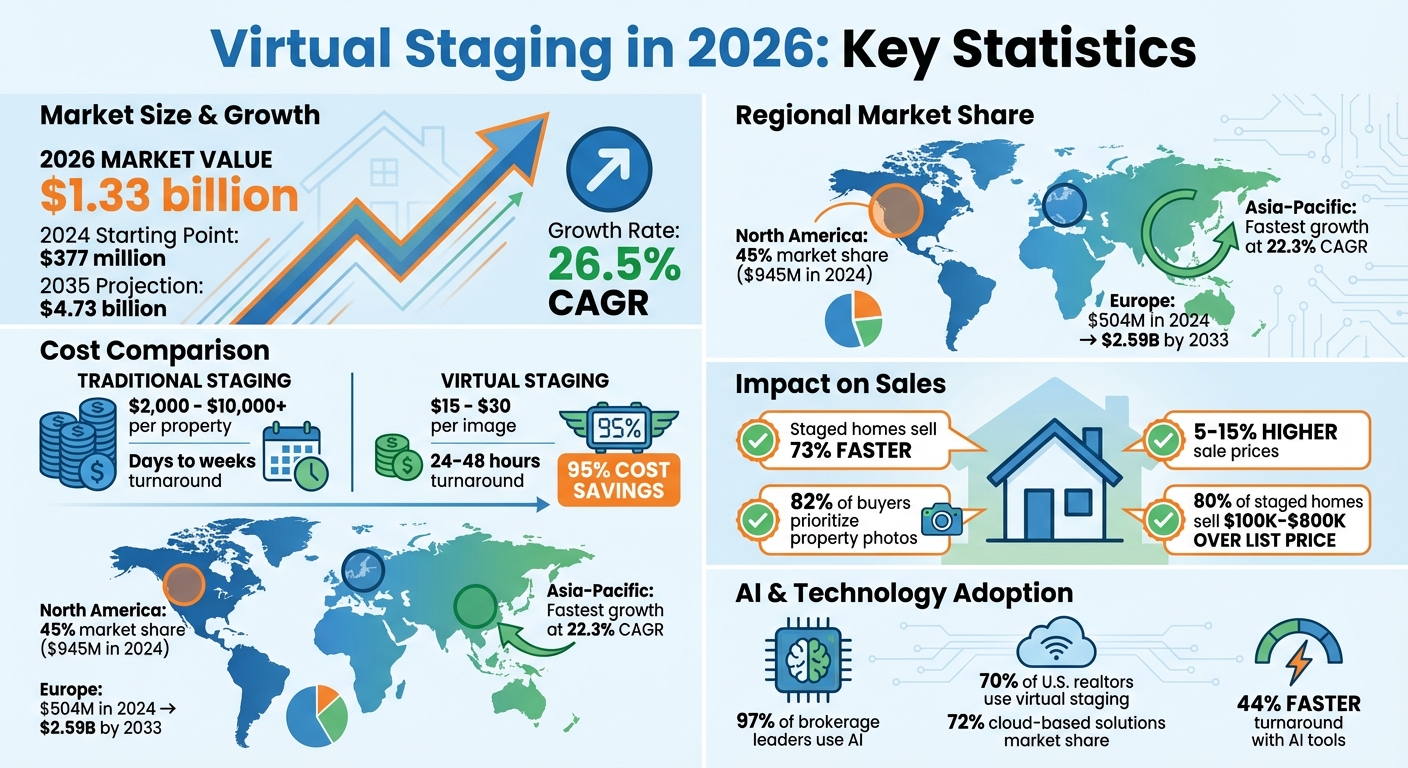 Virtual Staging Market Statistics 2026: Growth, Costs, and ROI