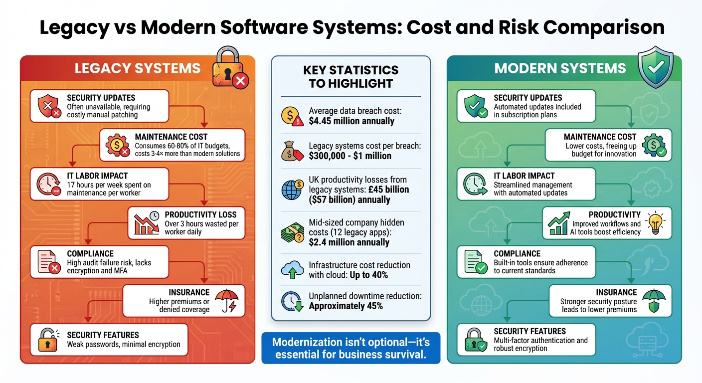 Legacy vs Modern Software Systems: Cost and Risk Comparison