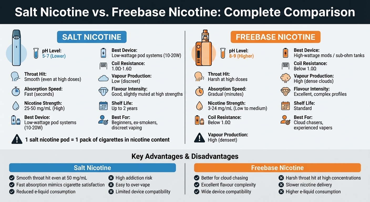 Best Disposable Vape 2026: Top Picks For Vapers In Bahrain 9 Salt nicotine vs freebase nicotine complete comparison guide