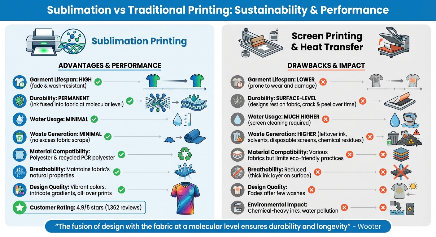 Sublimation vs Traditional Printing Methods: Sustainability Comparison