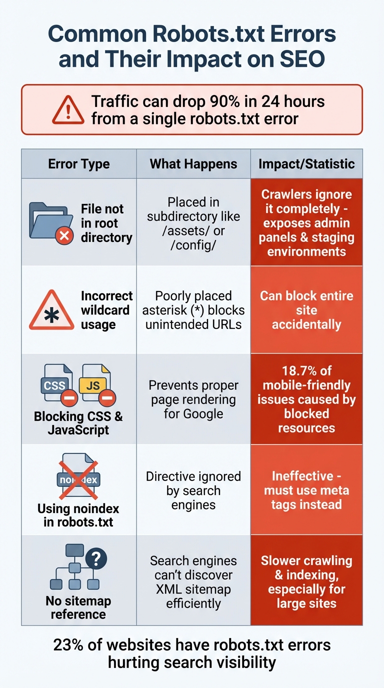 Common Robots.txt Errors and Their Impact on SEO
