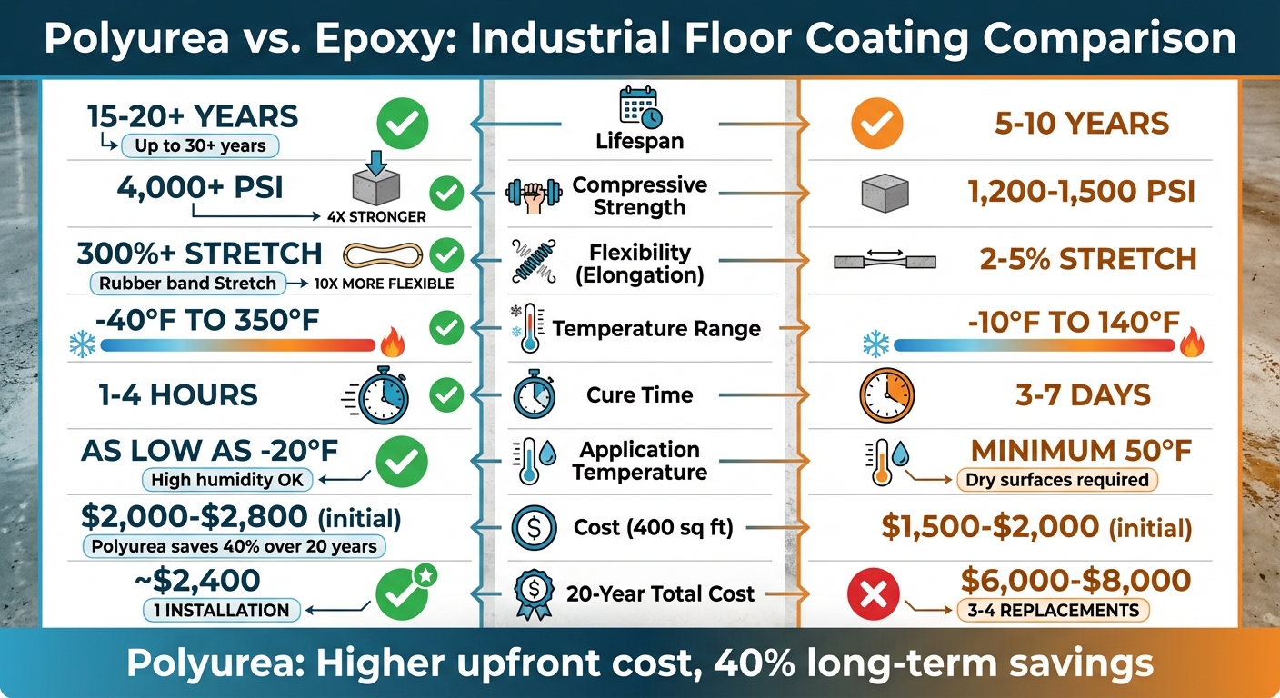 Polyurea vs Epoxy Coatings: Performance Comparison for Industrial Floors