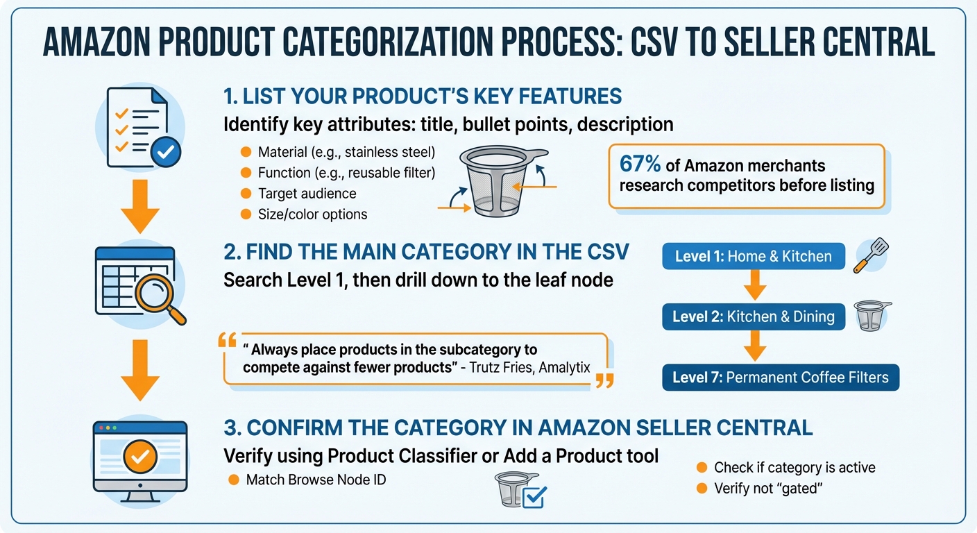 Amazon Categories List CSV: Find Your Product Type Fast 3 How to Match Your Amazon Product to the Right Category in 3 Steps