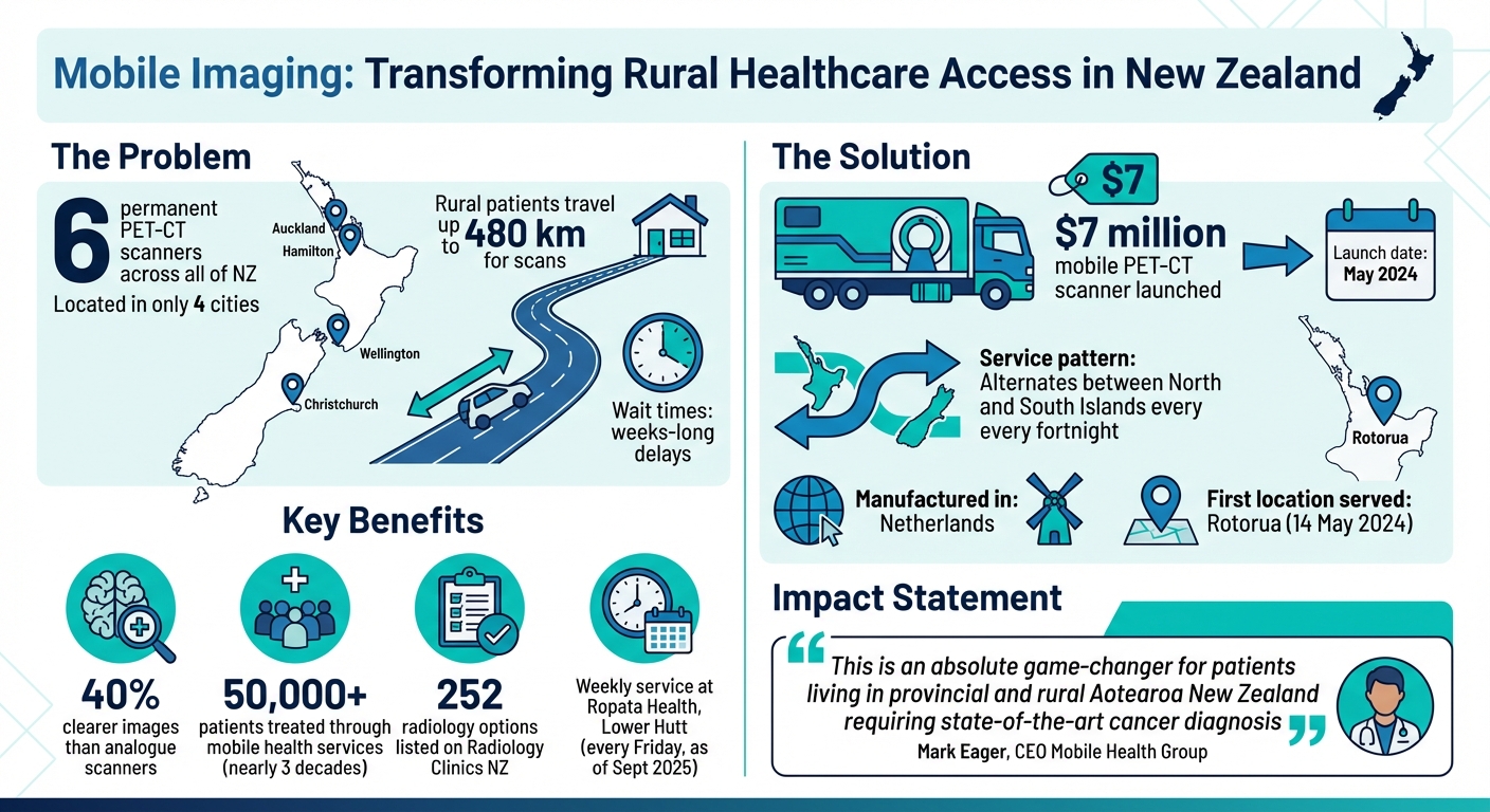Mobile PET-CT Imaging Statistics and Benefits for Rural New Zealand Patients