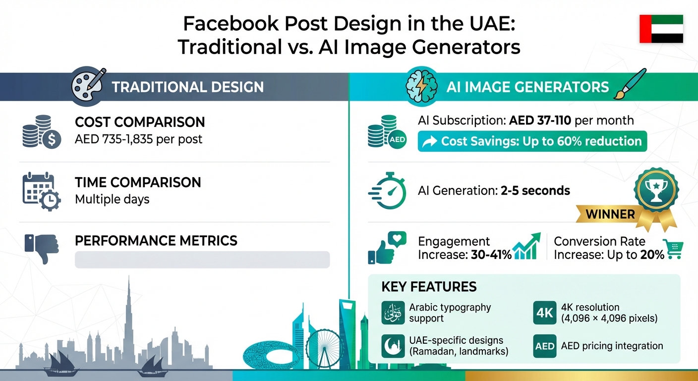 AI vs Traditional Design for Facebook Posts: Cost and Time Comparison