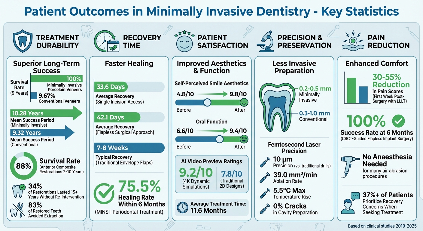 Minimally Invasive Dentistry Patient Outcomes: Key Statistics and Success Rates