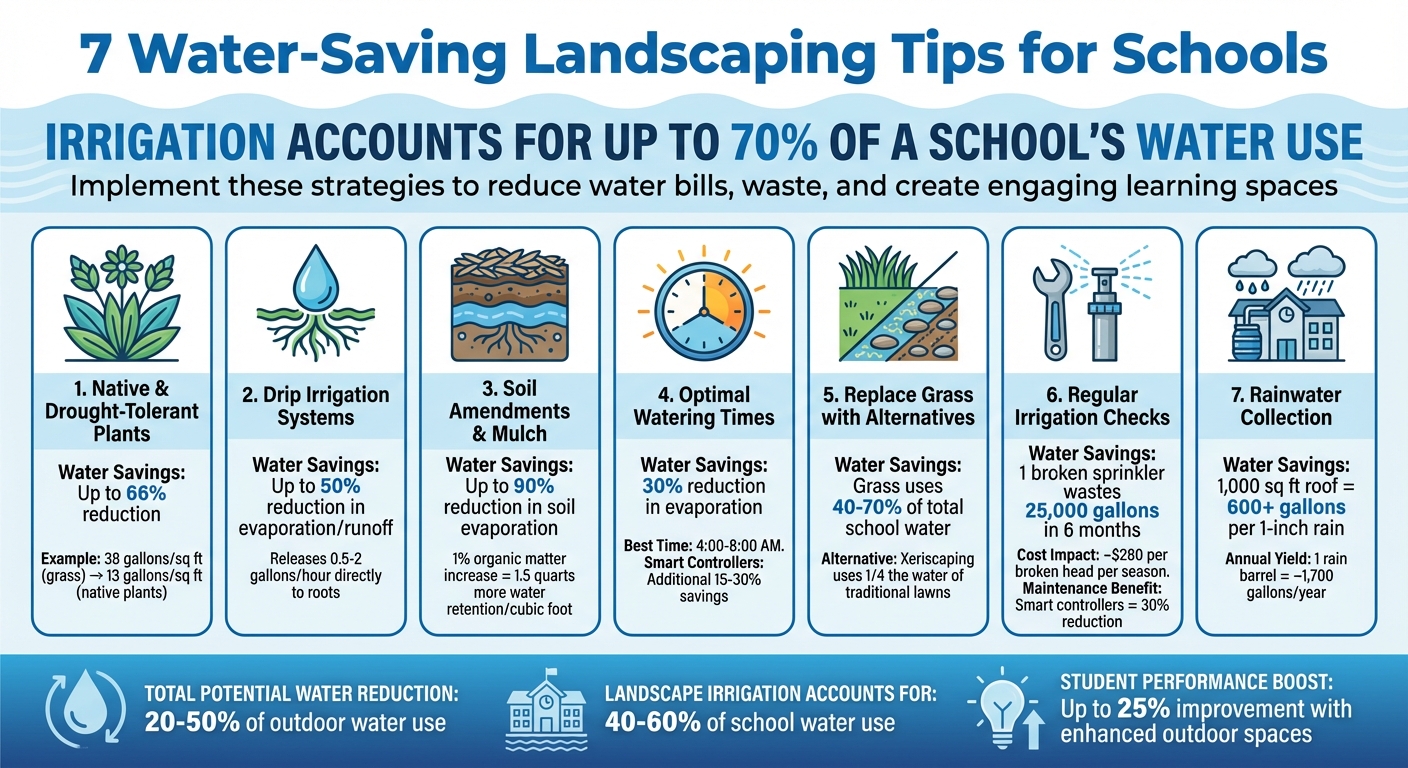 7 Water-Saving Landscaping Tips for Schools: Conservation Statistics and Benefits