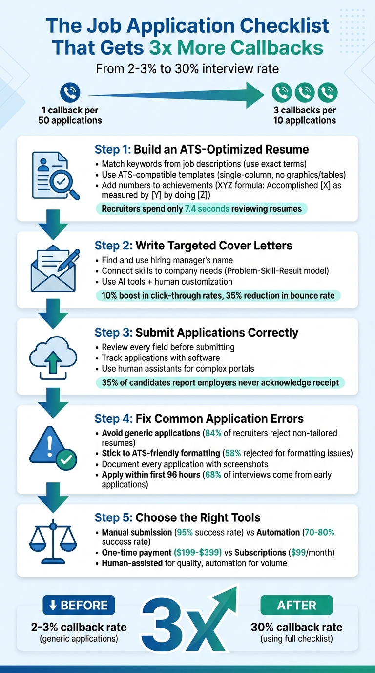 5-Step Job Application Checklist to Triple Your Callbacks