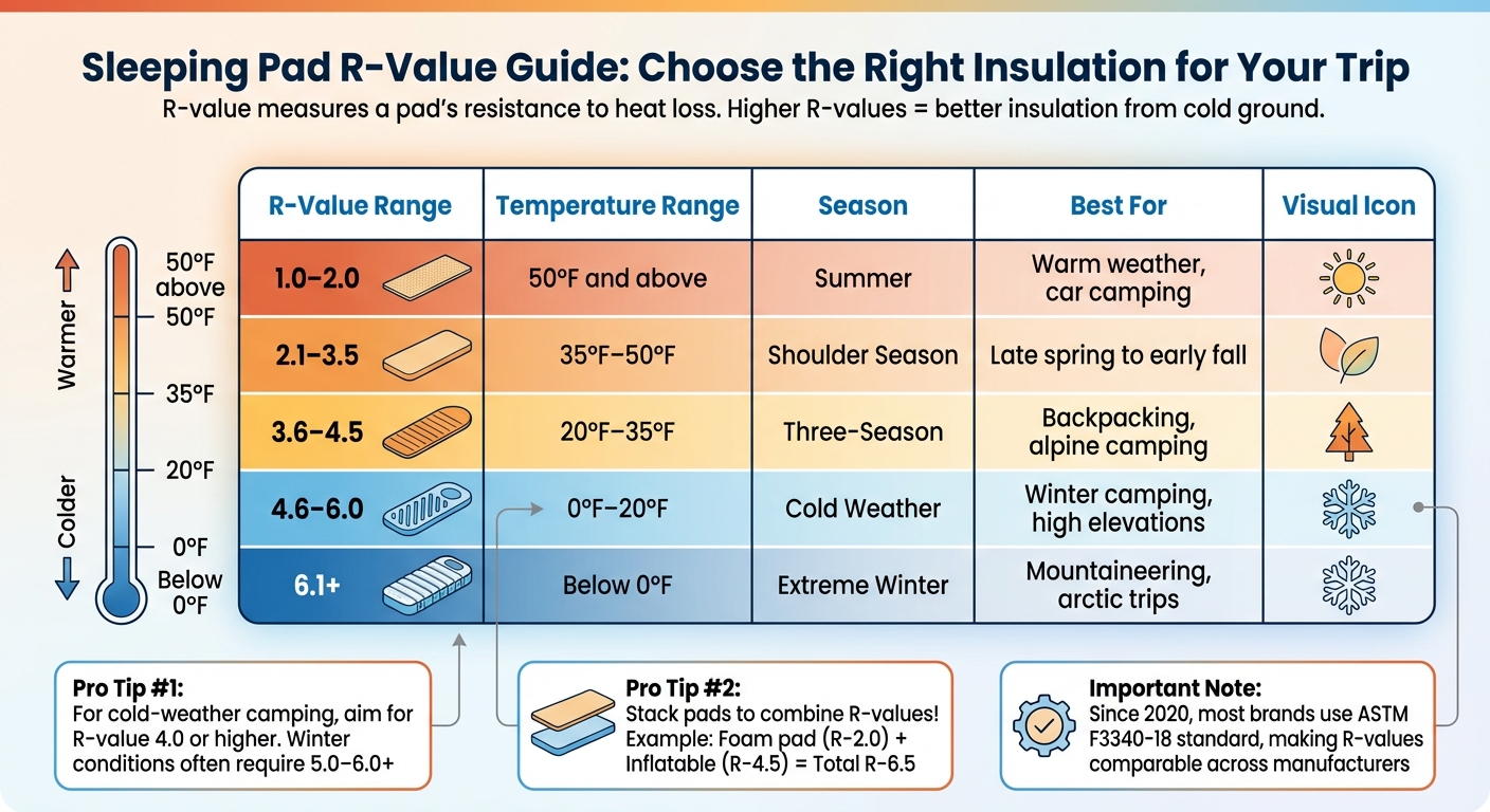 Sleeping Pad R-Value Guide for Cold Weather Camping