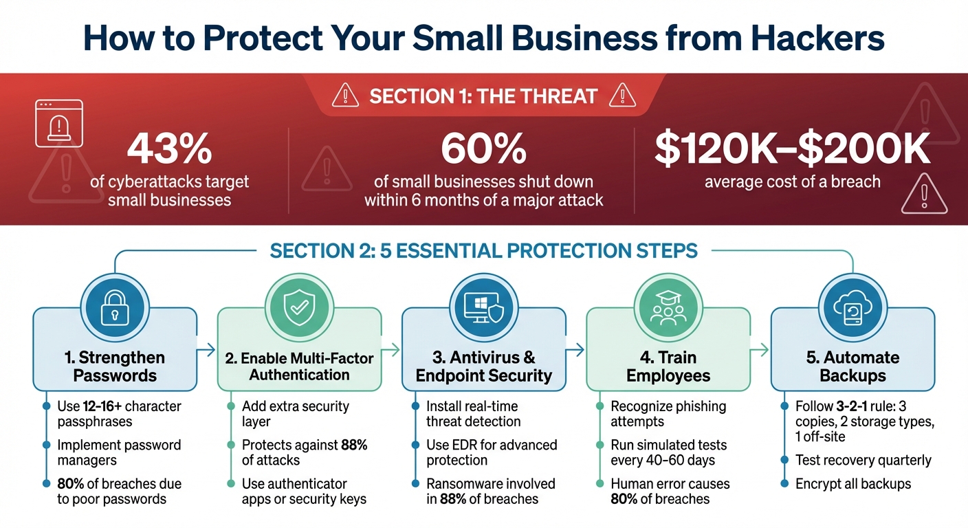 Small Business Cybersecurity Statistics and Protection Steps