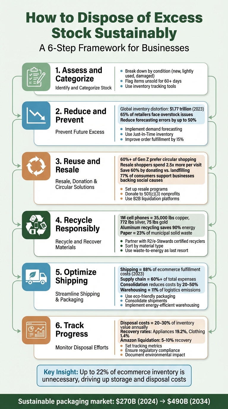 6-Step Process for Sustainable Excess Inventory Disposal