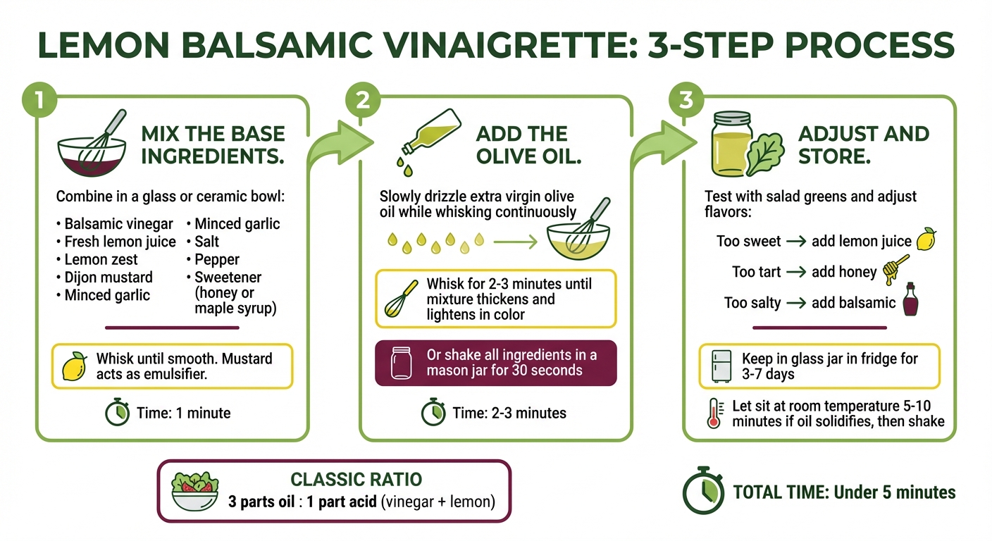 Lemon Balsamic Vinaigrette: Easy Recipe Big Horn Olive Oil Lemon Balsamic Vinaigrette: Easy Recipe Big Horn Olive Oil