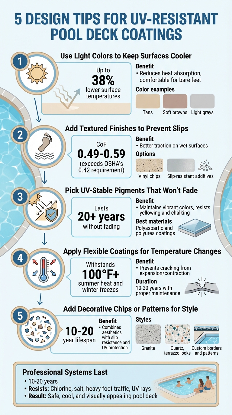 5 Essential Design Tips for UV-Resistant Pool Deck Coatings