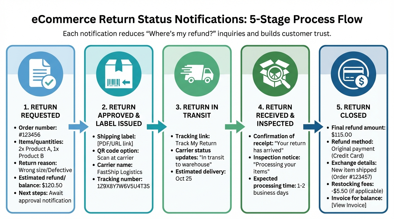 5 Essential Stages of Return Status Notifications with Required Details