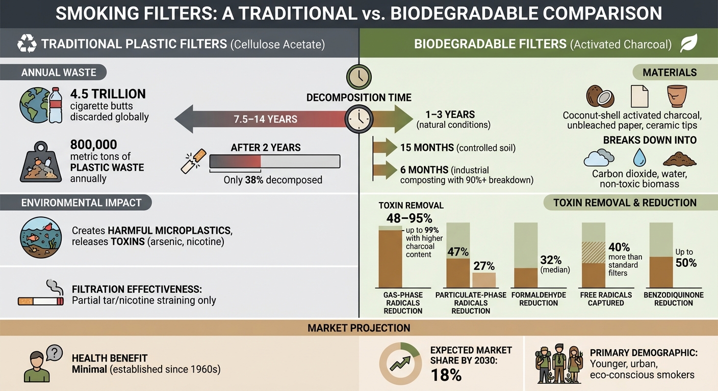 Traditional vs Biodegradable Smoking Filters: Environmental Impact and Performance Comparison