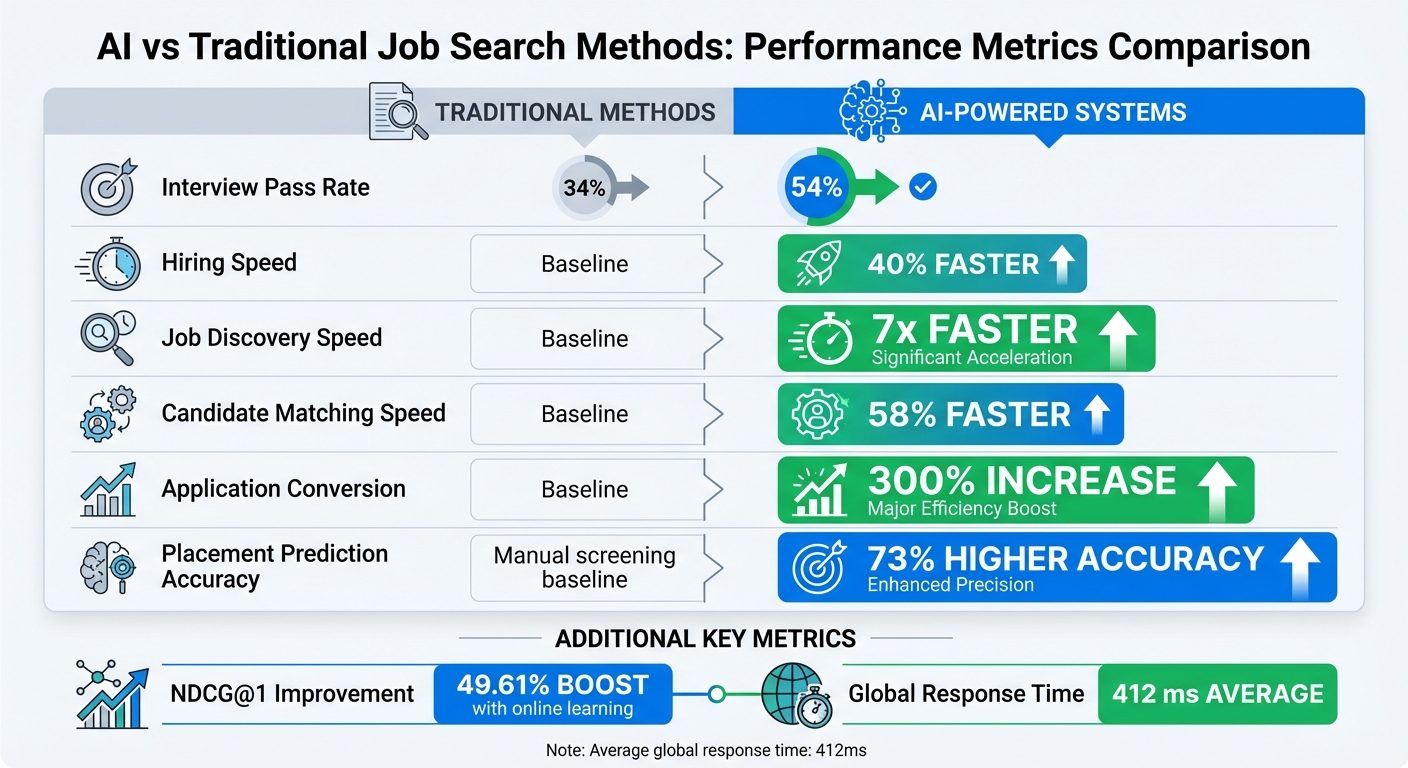 AI vs Traditional Job Search Methods: Performance Metrics Comparison