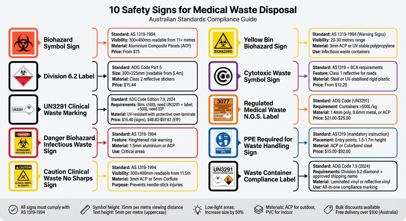 10 Essential Safety Signs for Medical Waste Disposal in Australia