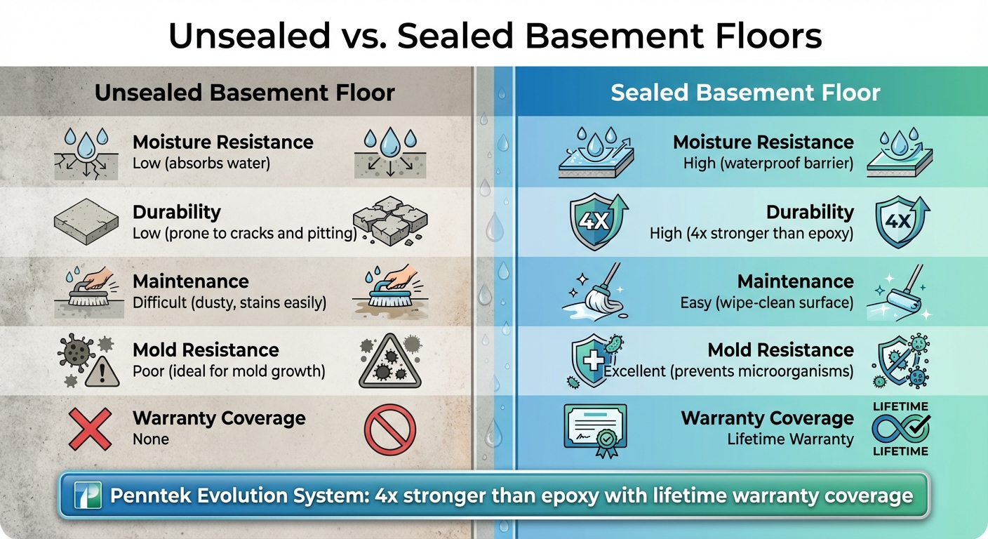 Basement Floor Sealing In Kennewick: Protect Your Tri-Cities Home From Washington Moisture 7 Unsealed Vs Sealed Basement Floors: Key Differences And Benefits