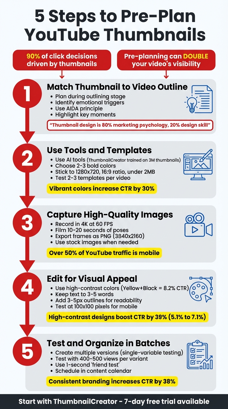 5 Steps to Pre-Plan YouTube Thumbnails for Better CTR