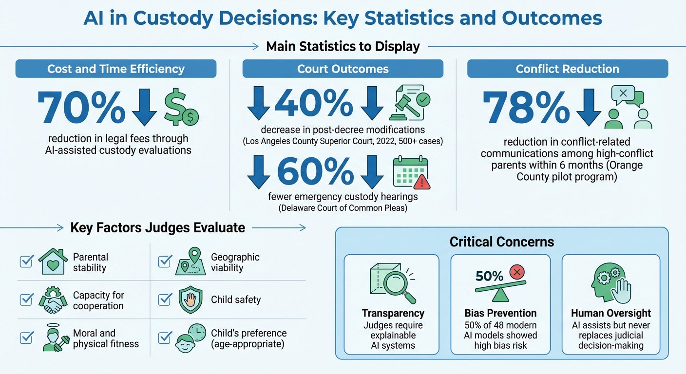 AI Impact on Custody Decisions: Key Statistics and Outcomes