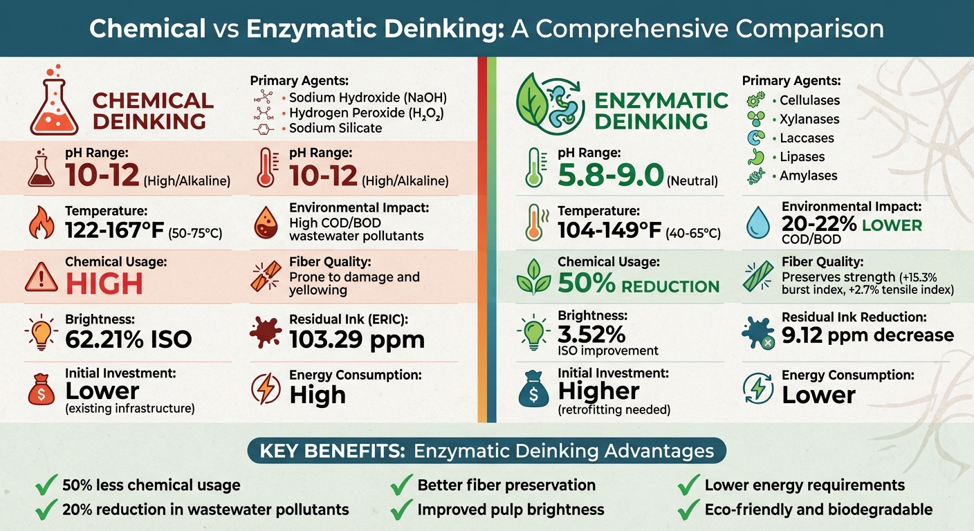 Chemical vs Enzymatic Deinking: Environmental Impact and Performance Comparison
