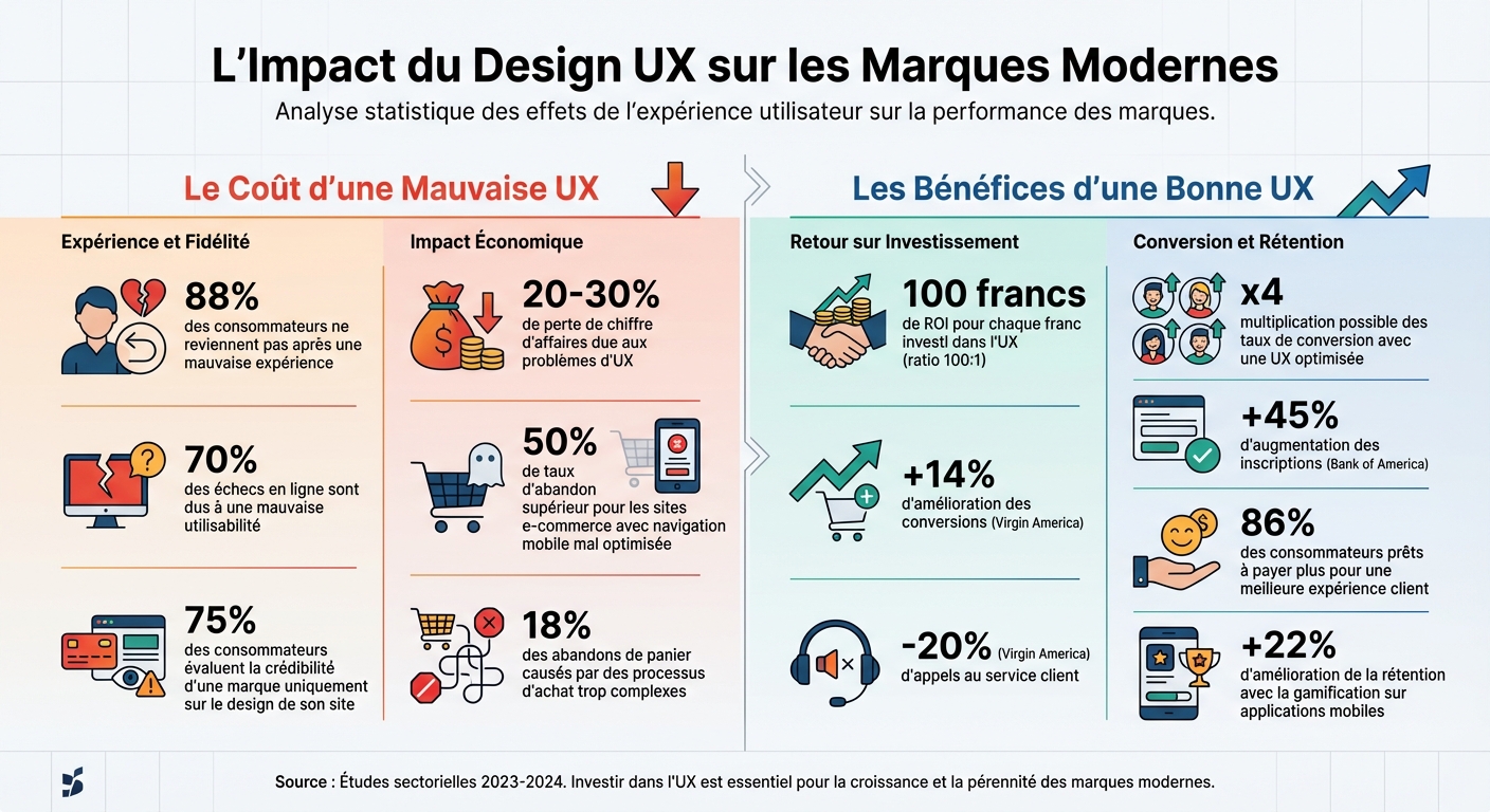 Impact of UX design on brand performance: key statistics