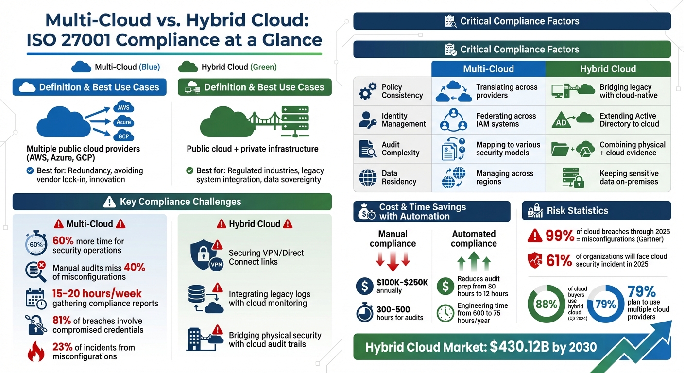Multi-Cloud vs Hybrid Cloud ISO 27001 Compliance Comparison