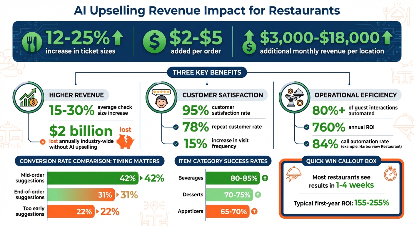 AI Upselling Revenue Impact for Restaurants: Key Statistics and Benefits