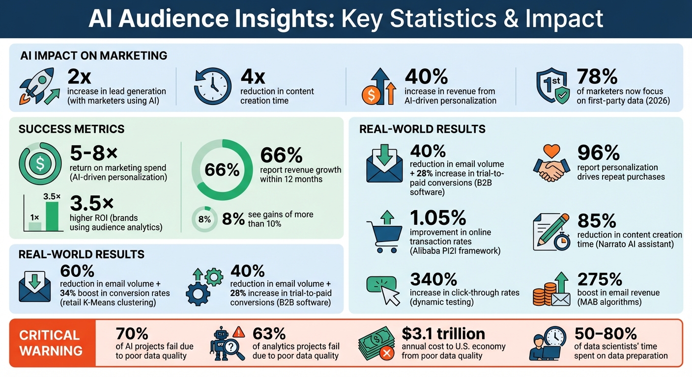 AI Audience Insights Impact: Key Statistics and ROI Metrics