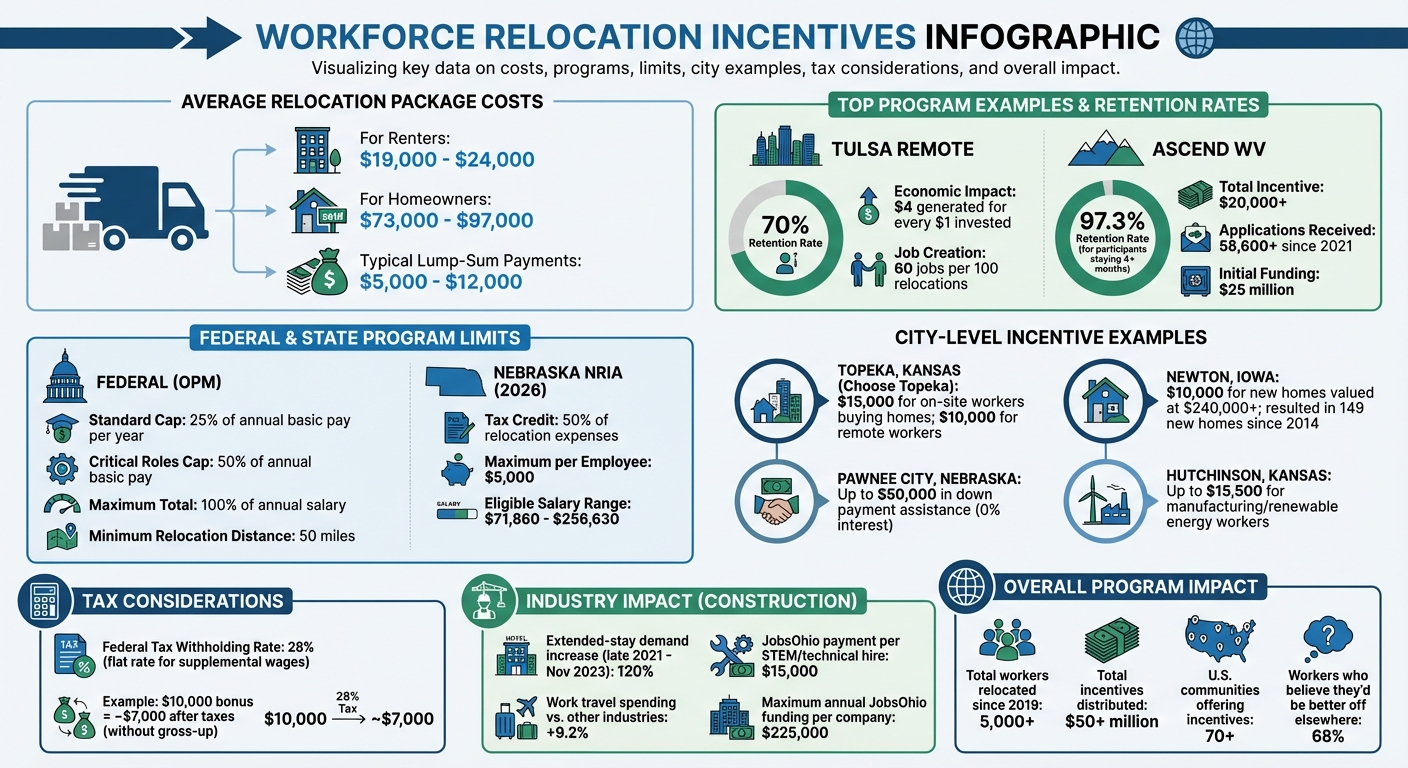 Workforce Relocation Incentives: Key Statistics and Program Comparisons