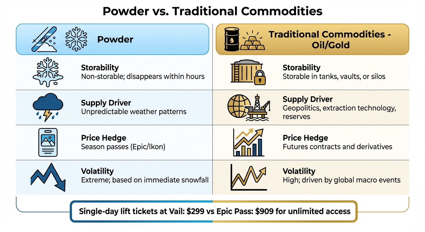 Powder vs Traditional Commodities: Key Differences in Storage, Supply, and Pricing
