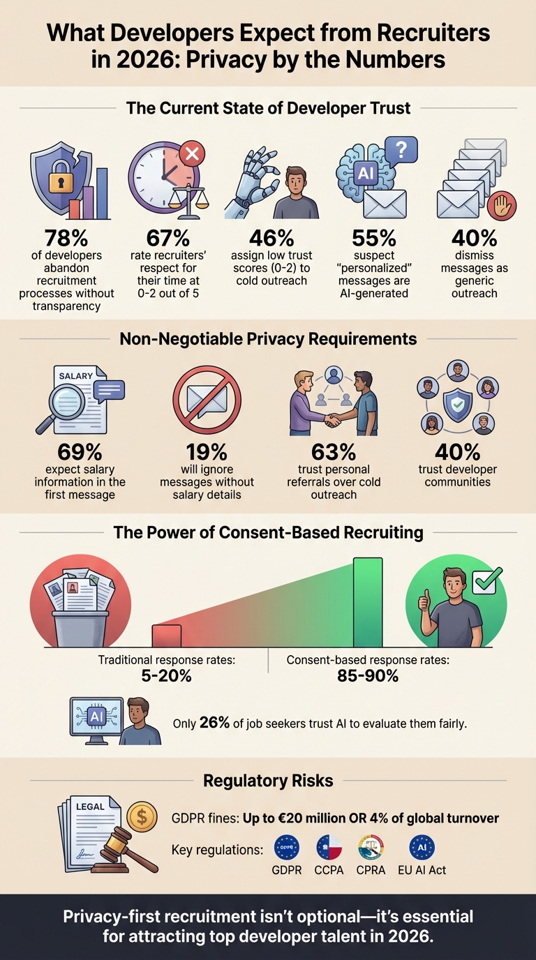 Developer Privacy Expectations in Recruitment 2026: Key Statistics
