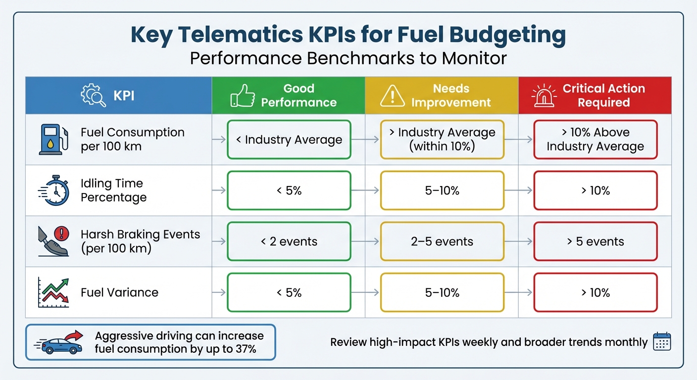 Telematics KPI Performance Benchmarks for Fleet Fuel Management