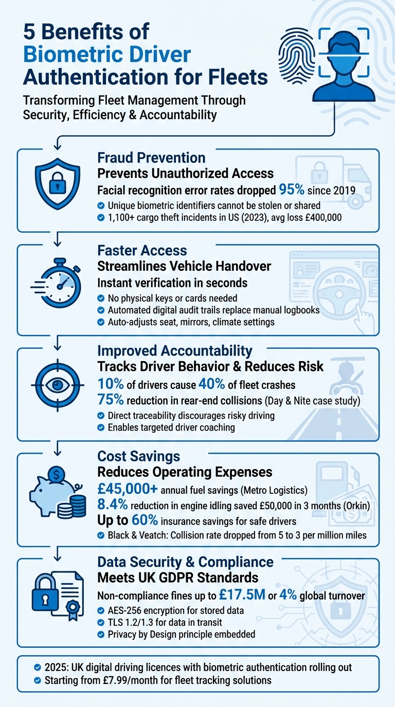 5 Key Benefits of Biometric Driver Authentication for Fleet Management