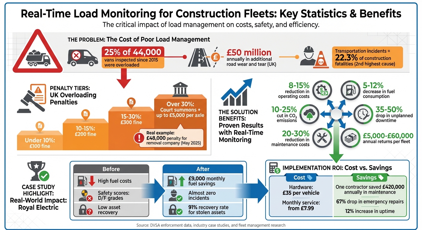 Real-Time Load Monitoring Benefits: Cost Savings and Safety Statistics for Construction Fleets