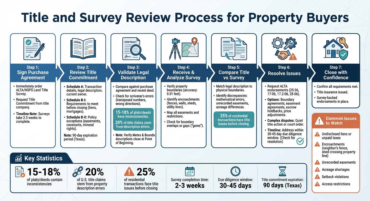 Title and Survey Review Process for Property Buyers