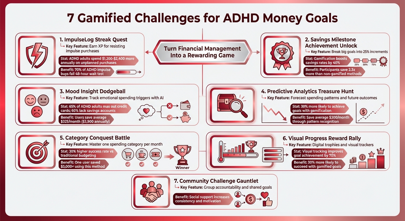 7 Gamified ADHD Money Management Challenges Overview