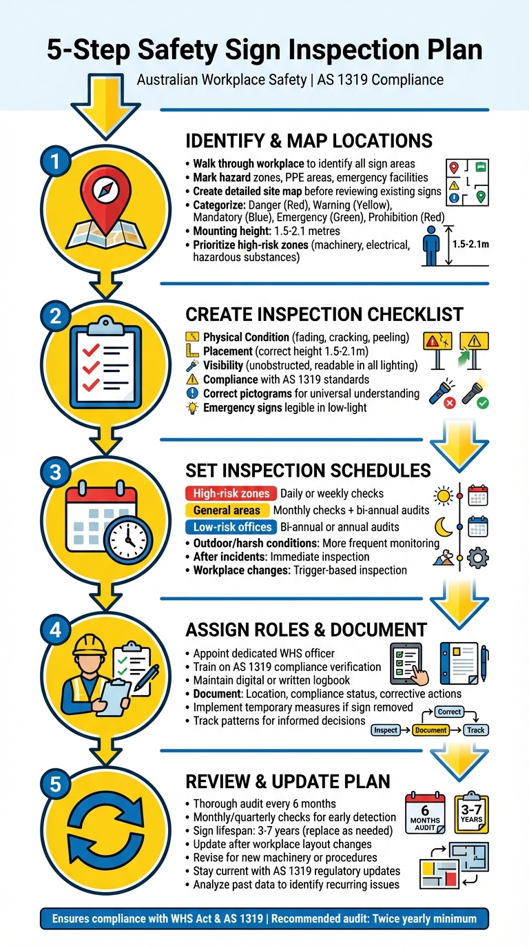 5-Step Safety Sign Inspection Plan for Australian Workplaces