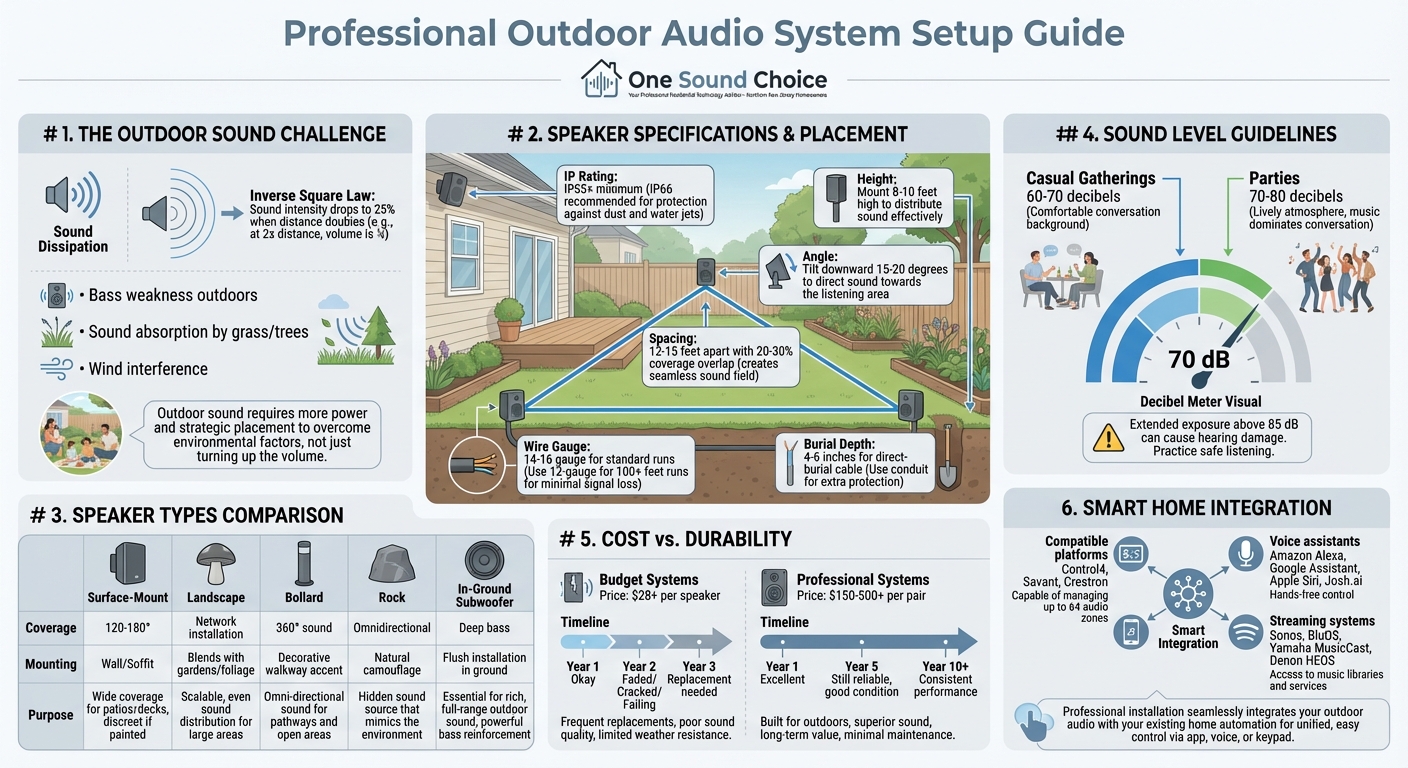 Professional Outdoor Audio System Setup Guide: Key Steps and Specifications