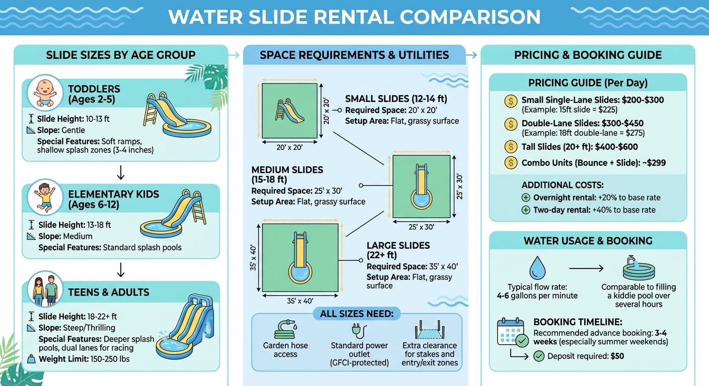 Water Slide Rental Guide: Sizes, Pricing, and Space Requirements